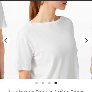 Lululemon Back in Action Shirt
